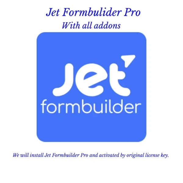 Jet Form Builder Lifetime with original licensee key (all addon)
